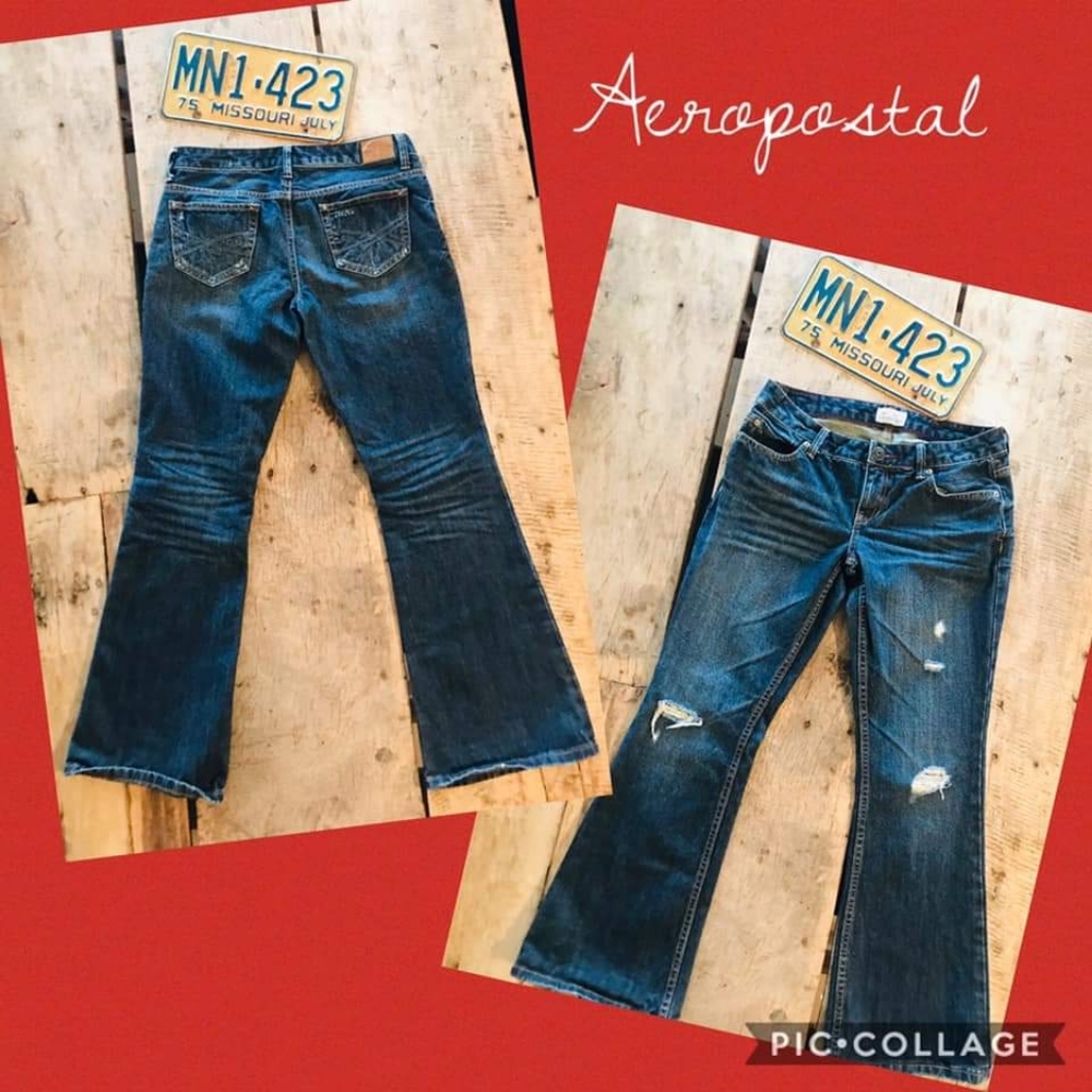 Aeropostale Flare Jeans Short